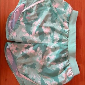 Under Armour Mint Green and Light Pink Camo Athletic Shorts